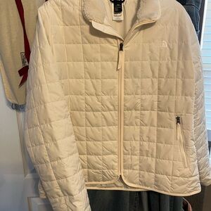 The North Face Women's Cream Quilted Puffer Jacket